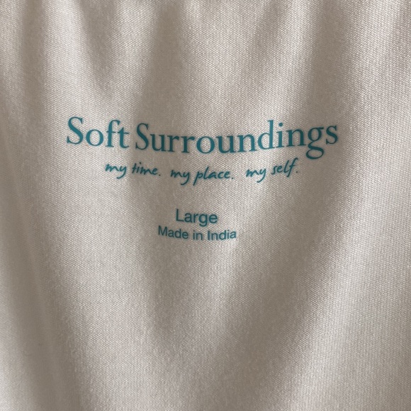 Soft Surroundings L white Cotton Tank top - Picture 2 of 5